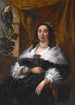 Portret van een dame - Jacob Jordaens — ingelijst kunstwerk aan de muur