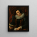 Portret van een vrouw - Jacob Jordaens — ingelijst kunstwerk aan de muur