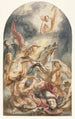 La Conversion de Saul avec le Christ et la croix - Jacob Jordaens — weergave van het kunstwerk