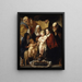 De Heilige Familie met Sint Anna en de jonge Johannes de Doper en zijn ouders - Jacob Jordaens — ingelijst kunstwerk aan de muur