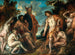 De muzikale wedstrijd tussen Apollo en Pan - Jacob Jordaens — weergave van het kunstwerk