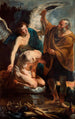 Het Offer van Isaak - Jacob Jordaens — weergave van het kunstwerk