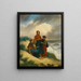 Les Enfants sur la plage ou l'attente du pêcheur - Jacob Joseph Eeckhout — framed artwork on a wall