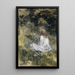 Een meisje met bloemen op het gras - Jacob Maris — ingelijst kunstwerk aan de muur