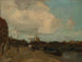 Oever van het kanaal - Jacob Maris — weergave van het kunstwerk