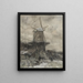 Een molen in de winter - Jacob Maris — ingelijst kunstwerk aan de muur