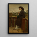 Fille tricotant sur un balcon Montmartre - Jacob Maris — ingelijst kunstwerk aan de muur