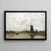 De vijf molens - Jacob Maris — ingelijst kunstwerk aan de muur