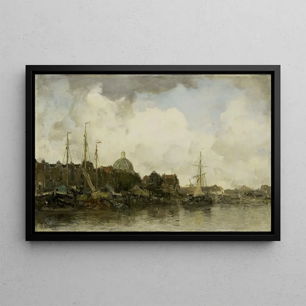Jacob Maris - Townscape with a Domed Church.webp
