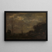 Kanaal in het maanlicht - Jacob Maris — ingelijst kunstwerk aan de muur