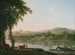 Ver uitzicht op Rome vanaf de Tiber - Jacob More — weergave van het kunstwerk