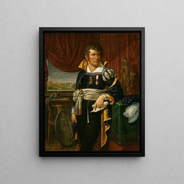 Jacob Munch - Portrait of the Sculptor Bertel Thorvaldsen.webp