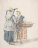 Twee vrouwen op de markt - Jacob Pynas — weergave van het kunstwerk