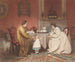 Binnen schilderij met ouders en hun kind - Jacob Taanman — weergave van het kunstwerk