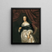 Portrait of Countess de Goldstein - Jacob van Loo — framed artwork on a wall