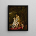 Venus and Adonis - Jacob van Loo — framed artwork on a wall