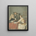 Muziekgezelschap naar Gérard ter Borch II - Jacob Willemz. de Vos — ingelijst kunstwerk aan de muur
