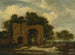 van een vervallen kasteelpoort, mogelijk de boog van Huis Ter Kleef - Jacob van Ruisdael — weergave van het kunstwerk