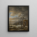 Winterlandschap - Jacob van Ruisdael — ingelijst kunstwerk aan de muur