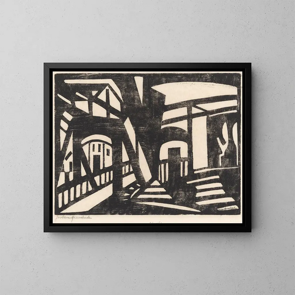 Compositie nr. 15 - Jacoba van Heemskerck — ingelijst kunstwerk aan de muur