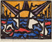 Landschap met een zon - Jacoba van Heemskerck — weergave van het kunstwerk