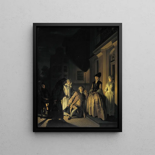 Jacobus Buys - Scene from the Play Lubbert Lubbertse of de geadelde boer by M van Breda.webp