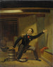 Jan van Speijk painting ignites the gunpowder fuse on February 5, 1831 - Jacobus Schoemaker Doyer — artwork view