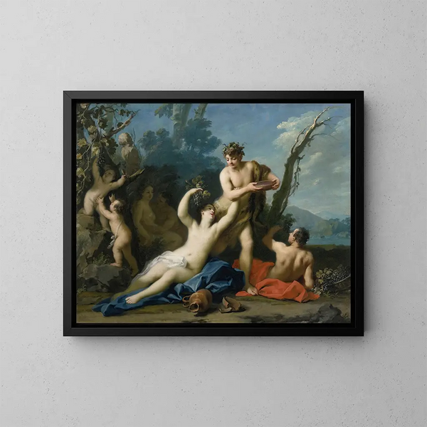 Bacchus en Ariane - Jacopo Amigoni — ingelijst kunstwerk aan de muur