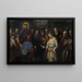 Le Christ et la femme adultère - Jacopo Tintoretto — ingelijst kunstwerk aan de muur