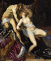 Tarquin en Lucretia - Jacopo Tintoretto — weergave van het kunstwerk