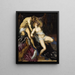 Tarquin en Lucretia - Jacopo Tintoretto — ingelijst kunstwerk aan de muur