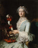 Portrait painting presumed of Françoise-Marie Pouget, second wife of Chardin - Jacques-André-Joseph Aved — artwork view