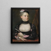 Portret van een Franse actrice - Jacques-Charles Allais — ingelijst kunstwerk aan de muur