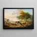 van het militaire kamp in vertrek - Jacques-François-Joseph Swebach — ingelijst kunstwerk aan de muur