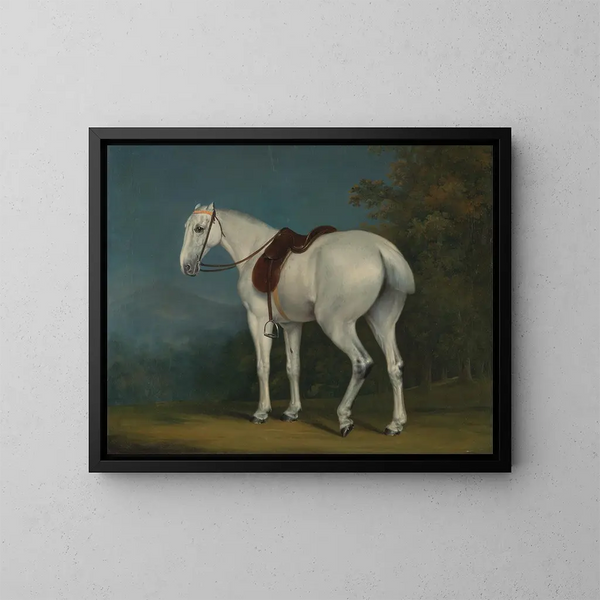 Een grijze merrie van dame - Jacques-Laurent Agasse — ingelijst kunstwerk aan de muur
