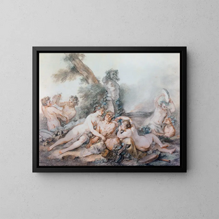 JacquesPhilippe Caresme - Nymphes et Satyres auprs dun terme de Bacchus.webp