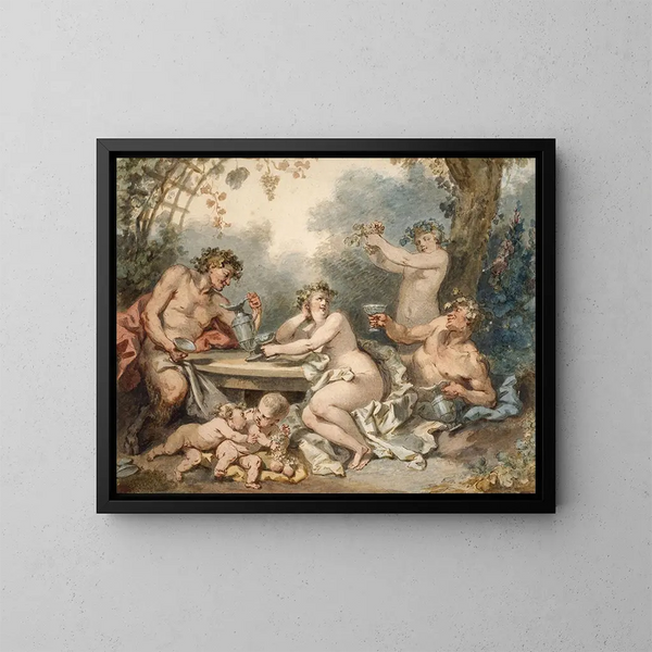 Nymphe en fauna - Jacques-Philippe Caresme — ingelijst kunstwerk aan de muur