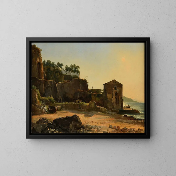 Zeezijde - Jacques-Raymond Brascassat — ingelijst kunstwerk aan de muur