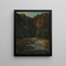 Cascade en rots - Jacques-Raymond Brascassat — ingelijst kunstwerk aan de muur