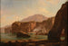 Grotten en kliffen aan de rand van de zee - Jacques-Raymond Brascassat — weergave van het kunstwerk