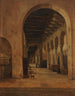 van een interieur van een kerk in Calabrië - Jacques-Raymond Brascassat — weergave van het kunstwerk