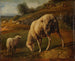 Schapen en ooien op de weide - Jacques-Raymond Brascassat — weergave van het kunstwerk