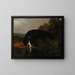 van Pluton, de favoriete hond van de meester - Jacques-Raymond Brascassat — ingelijst kunstwerk aan de muur