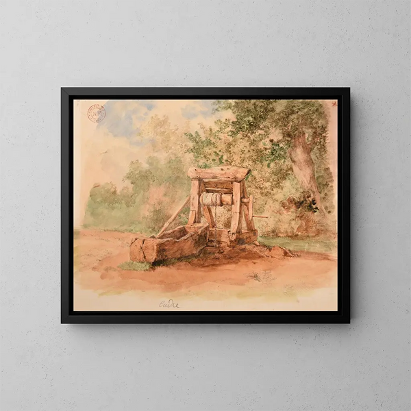 Put - Jacques-Raymond Brascassat — ingelijst kunstwerk aan de muur