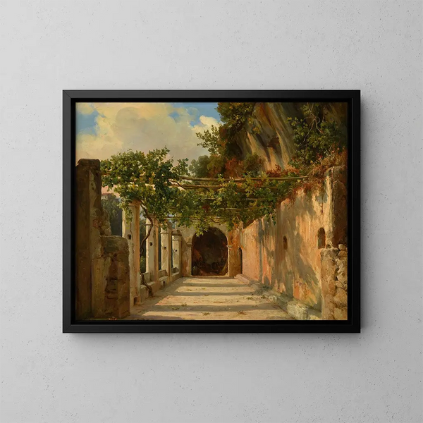Tonnelle - Jacques-Raymond Brascassat — ingelijst kunstwerk aan de muur