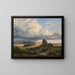 Vacher en zijn kudde op het platteland van Rome bij de Via Appia - Jacques-Raymond Brascassat — ingelijst kunstwerk aan de muur
