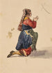 Studie van knielende vrouw - Jacques-Raymond Brascassat — weergave van het kunstwerk