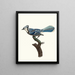 Le Geai bleu - Jacques Barraband — framed artwork on a wall
