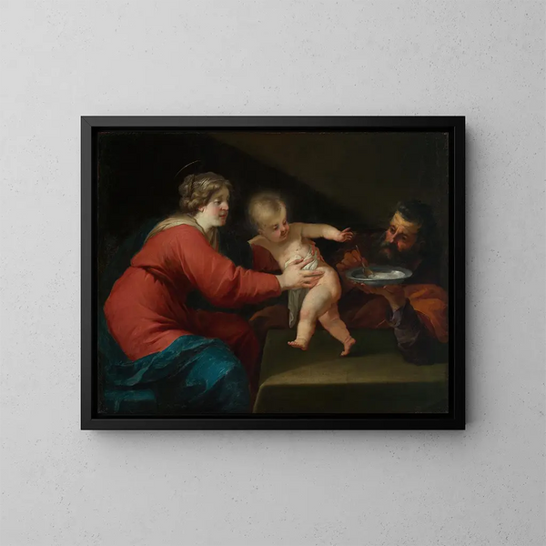 Heilige Familie - Jacques Blanchard — ingelijst kunstwerk aan de muur