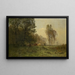 Landschap met boeren die werken - Jacques Dunant — ingelijst kunstwerk aan de muur